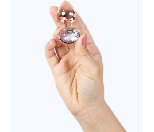 SECRETPLAY - METAL BUTT PLUG ROSE GOLD SMALL SIZE 7 CM