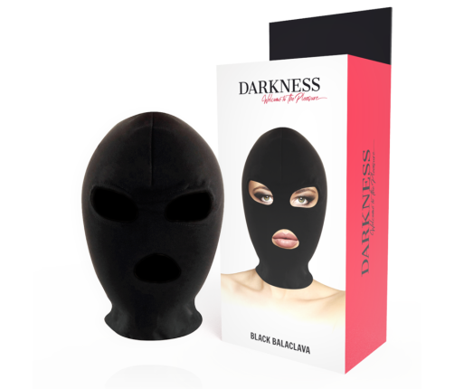 DARKNESS - BDSM SUBMISSION MASK MOUTH AND EYES BLACK