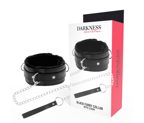 DARKNESS - COMFORTABLE POSTURE NECKLACE WITH LEATHER CHAIN