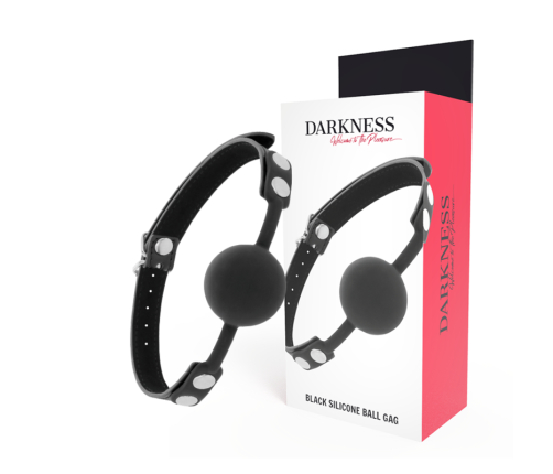 DARKNESS - BLACK SILICONE GAG