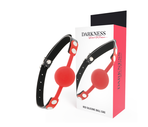 DARKNESS - RED SILICONE GAG
