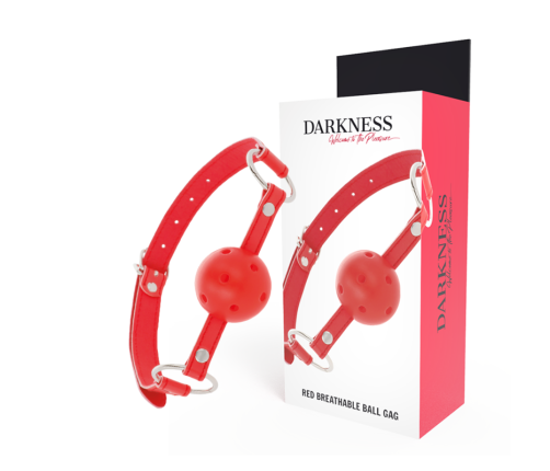 DARKNESS - RED BREATHABLE GAG