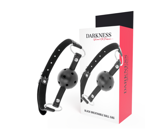 DARKNESS - BLACK BREATHABLE GAG