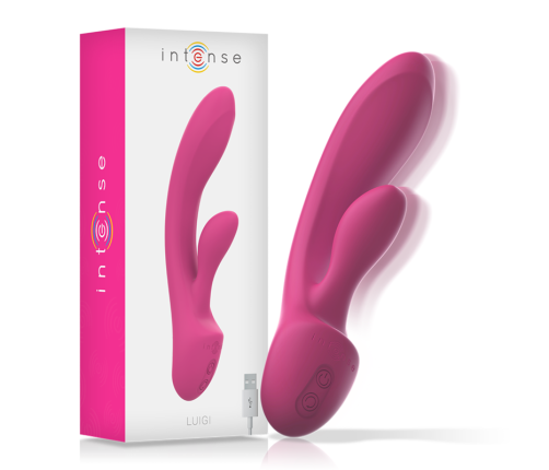 INTENSE - LUIGI RABBIT VIBRATOR PINK LIQUID SILICONE