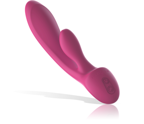 INTENSE - LUIGI RABBIT VIBRATOR PINK LIQUID SILICONE