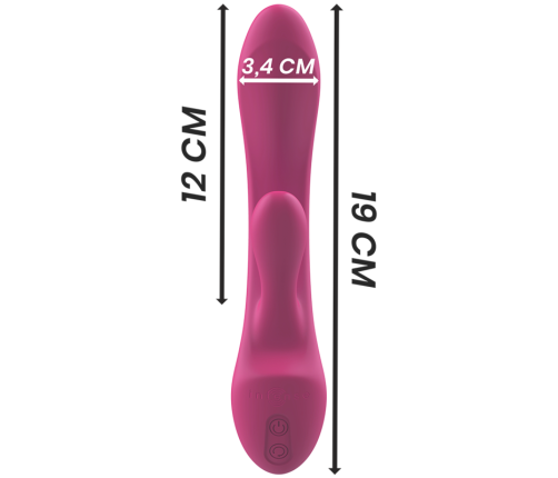 INTENSE - LUIGI RABBIT VIBRATOR PINK LIQUID SILICONE