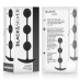 BLACK&SILVER - HARRY ANAL ROSARY 3 SILICONE SPHERES 14 CM