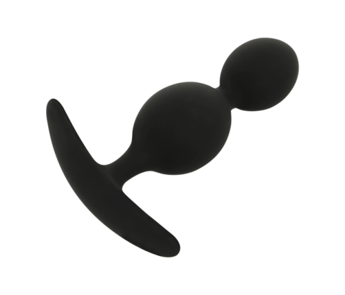 BLACK&SILVER - ORSON PLUG SILICONE 2 ANAL WAVES 9 CM