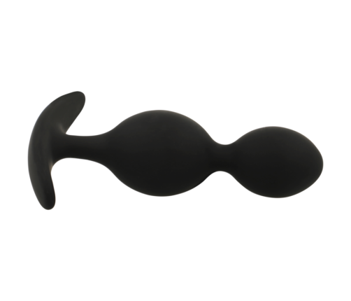 BLACK&SILVER - ORSON PLUG SILICONE 2 ANAL WAVES 9 CM