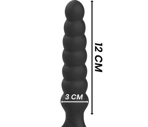 BLACK&SILVER - BOB POWERFUL SILICONE ANAL DILATOR