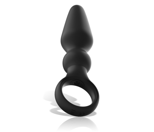 BLACK&SILVER - OZZY POWERFUL SILICONE ANAL PLUG