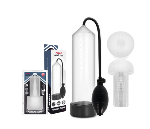 PUMP ADDICTED - RX3 TRANSPARENT WITH PLEASURE SLEEVE