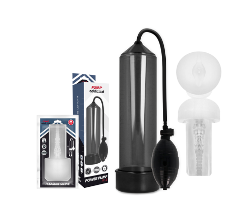 PUMP ADDICTED - RX3 BLACK WITH PLEASURE SLEEVE