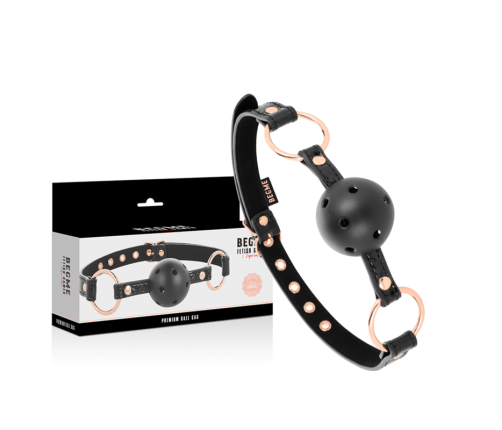 BEGME - BLACK EDITION BALL GAG VEGAN LEATHER