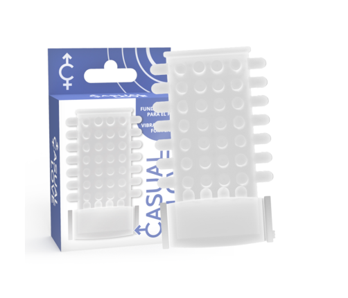 CASUAL LOVE - RING VIBRATING SLEEVE TRANSPARENT