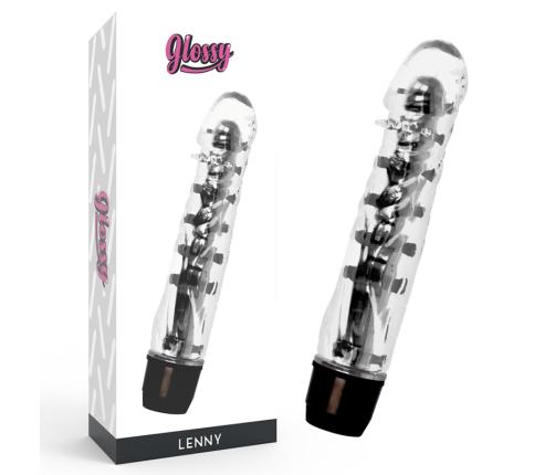 GLOSSY - LENNY VIBRATOR BLACK