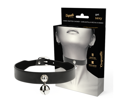 COQUETTE CHIC DESIRE - VEGAN LEATHER NECKLACE WOMAN RATTLE ACCESSORY