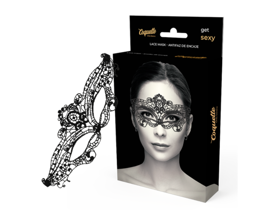 COQUETTE CHIC DESIRE - LACE MASK BLACK