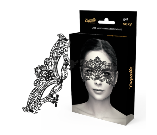 COQUETTE CHIC DESIRE - LACE MASK BLACK