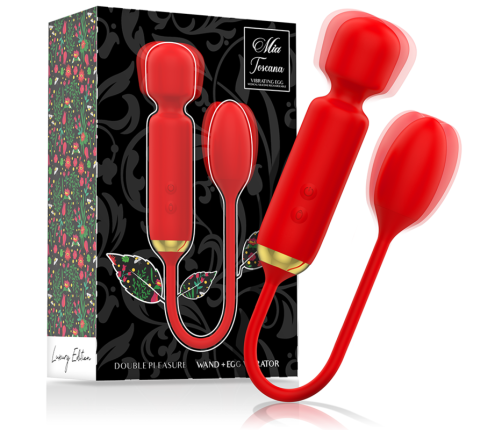 MIA - TOSCANA DOUBLE PLEASURE WAND + VIBRATING EGG