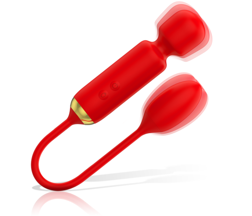 MIA - TOSCANA DOUBLE PLEASURE WAND + VIBRATING EGG