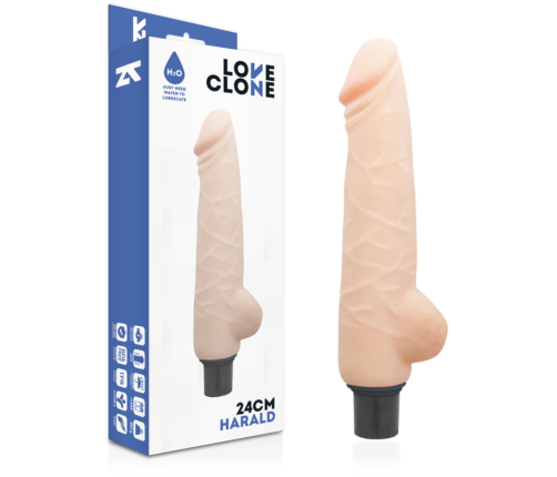 LOVECLONE - HARALD SELF LUBRICATION VIBRATOR 24 CM -O- 4 CM