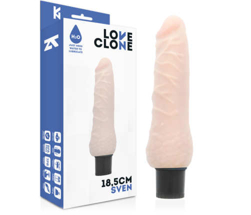 LOVECLONE - SVEN SELF LUBRICATION VIBRATOR 18.5 CM -O- 3.3 CM