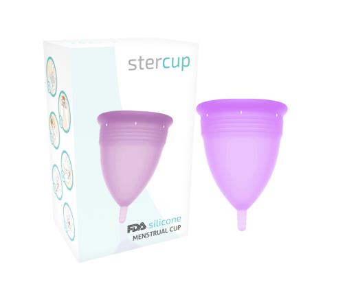 STERCUP - FDA SILICONE MENSTRUAL CUP VIOLET - SIZE S