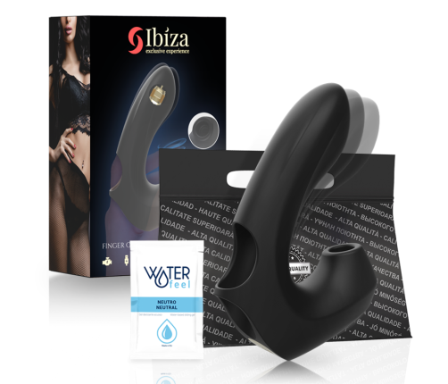 IBIZA - POWERFUL VIBRATING AND CLITORIS SUCTION THIMBLE