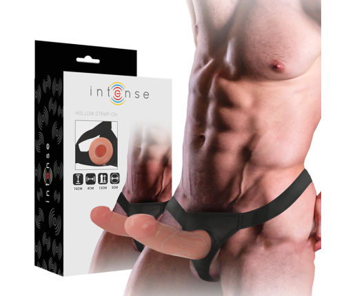 INTENSE - HOLLOW HARNESS WITH DILDO 16 X 3 CM