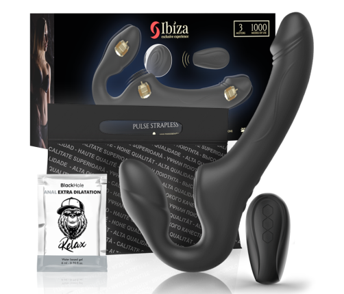 IBIZA - STRAPLESS VIBRATOR WITH REMOTE CONTROL PUSH BUTTON