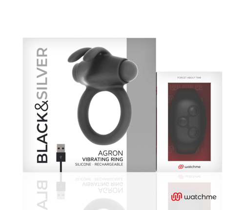 BLACK&SILVER - AGRON REMOTE CONTROL COCKRING WATCHME