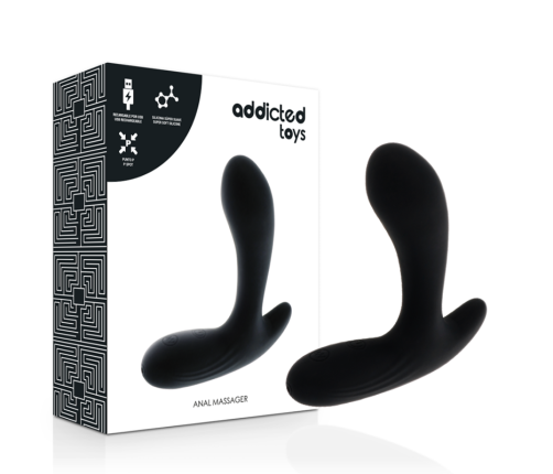 ADDICTED TOYS - ANAL MASSAGER BLACK VIBRATION