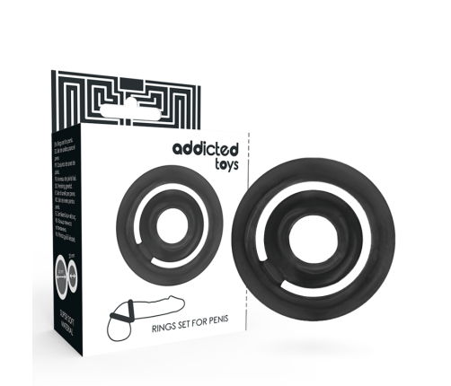 ADDICTED TOYS - POTENZ- C-RING PENIS BLACK