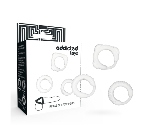 ADDICTED TOYS - C-RING SET CLEAR