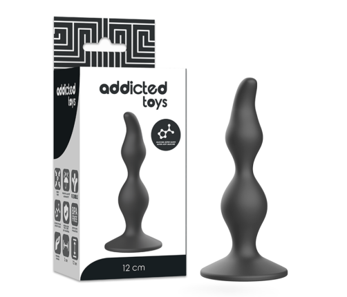 ADDICTED TOYS - ANAL SEXUAL PLUG 12 CM BLACK