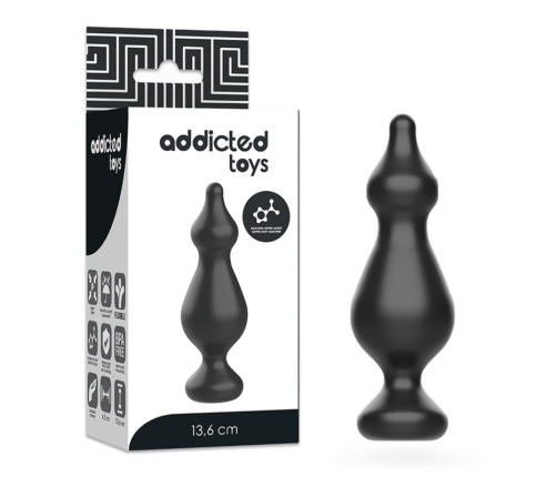 ADDICTED TOYS - ANAL SEXUAL PLUG 13.6 CM BLACK