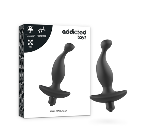 ADDICTED TOYS - ANAL MASSAGER WITH BLACK VIBRATIONMODEL 1