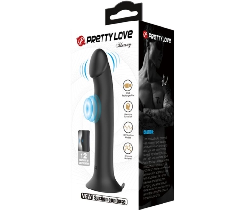 PRETTY LOVE - MURRAY VIBRADOR Y SUCCIONADOR DE CLÍTORIS NEGRO