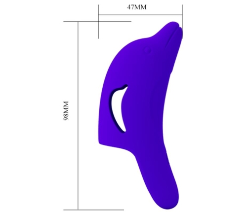 PRETTY LOVE - DELPHINI POWERFUL DARK BLUE FINGER STIMULATOR