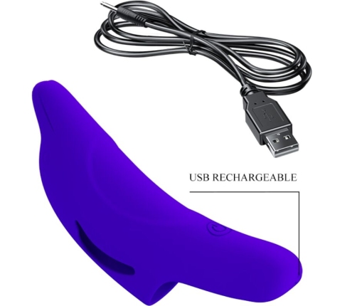 PRETTY LOVE - DELPHINI POWERFUL DARK BLUE FINGER STIMULATOR