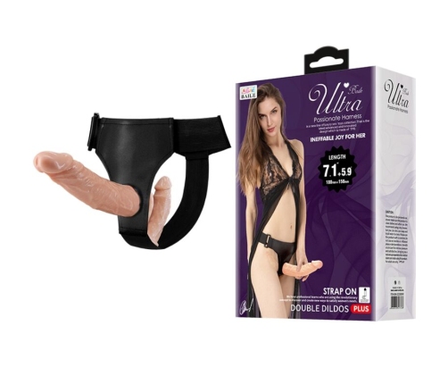 BAILE - ULTRA PASSIONATE DOUBLE DILDOS WITH HARNESS