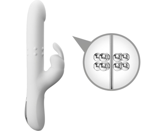 PRETTY LOVE - REESE VIBRADOR CON ROTACIÓN PLATEADO