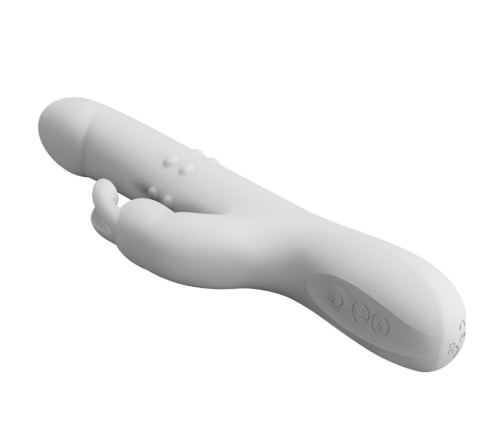 PRETTY LOVE - REESE VIBRADOR CON ROTACIÓN PLATEADO