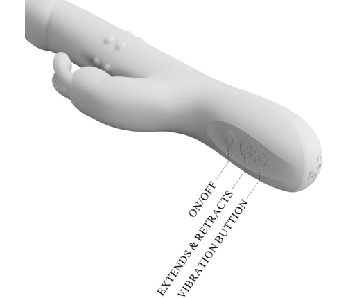 PRETTY LOVE - REESE VIBRADOR CON ROTACIÓN PLATEADO