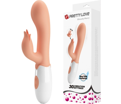 PRETTY LOVE - BLOODY MARY VIBRATOR WITH STIMULATOR