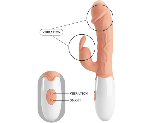 PRETTY LOVE - EASTER BUNNY VIBRATOR WITH STIMULATOR