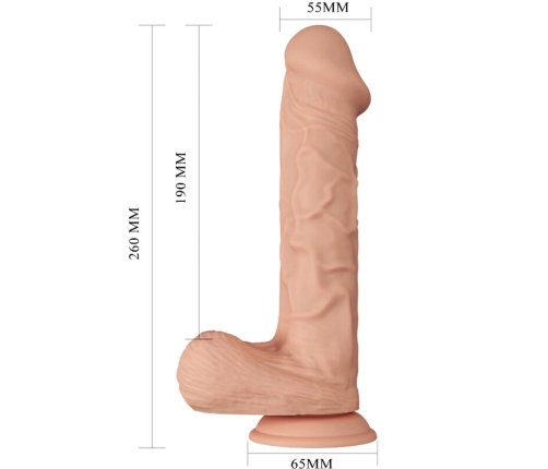 BAILE - BEAUTIFUL ENCOUNTER BERGRISI FLEXIBLE REALISTIC DILDO 26 CM NATURAL