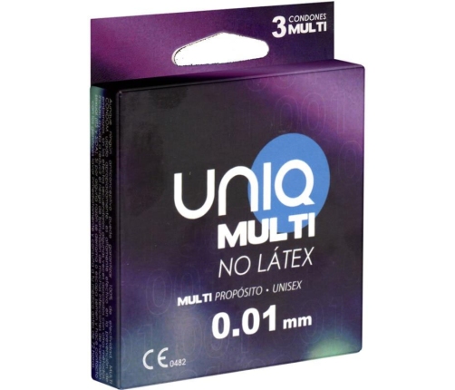 UNIQ - MULTI LATEX FREE CONDOMS 3 UNITS