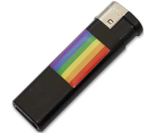 PRIDE - LIGHTER BLACK WITH LGBT FLAG